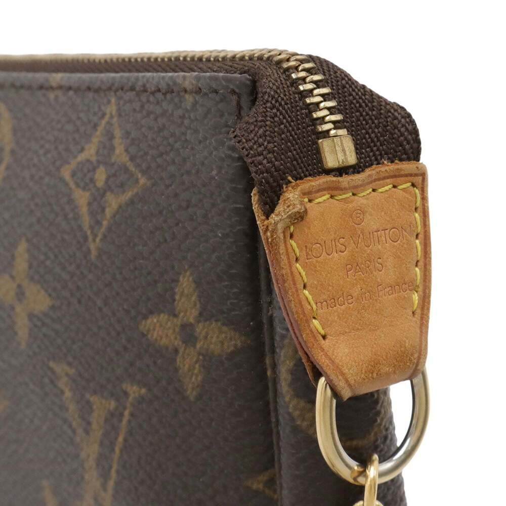LOUIS VUITTON Authentic Brown Monogram Pochette Pouch - Picture 7 of 8